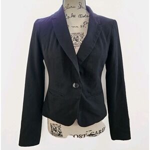 Candie's Women Black‎ Blazer Size M Officecore Academia Career Corpcore